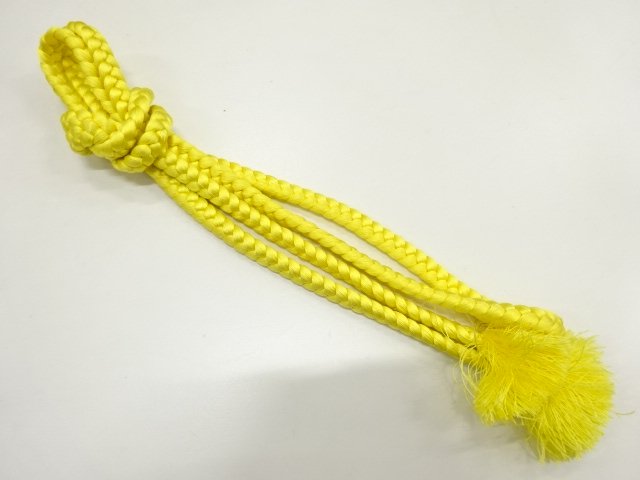 JAPANESE KIMONO / HAND-TIED OBIJIME CORD / SILK